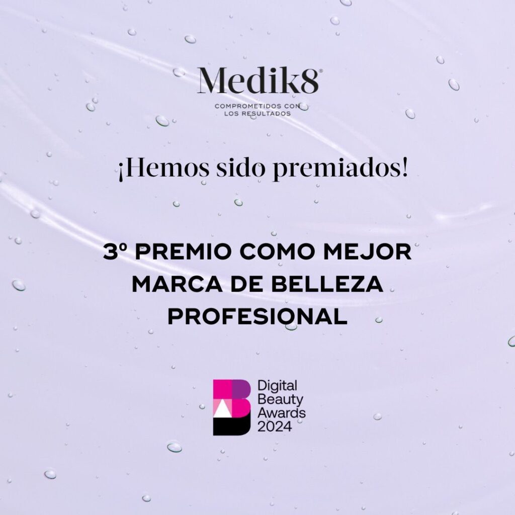 Premio como mejor marca de belleza profesional Medik8